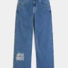 Medium Wash NYC Graphic Super Baggy Farkut Medium Wash NYC Graphic Super Baggy Farkut