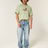 Medium Wash Skater Baggy Farkut