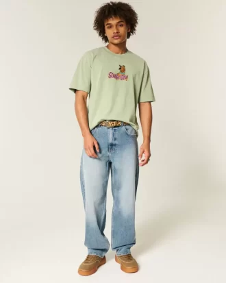 Medium Wash Skater Baggy Farkut