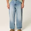 Medium Wash Skater Baggy Farkut