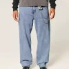 Medium Wash Skater Baggy Farkut