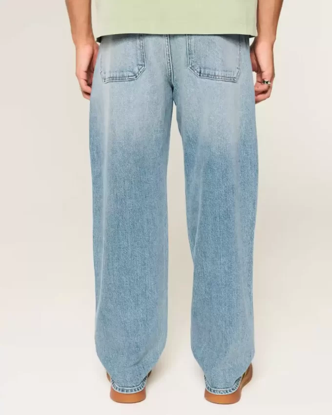 Medium Wash Skater Baggy Farkut