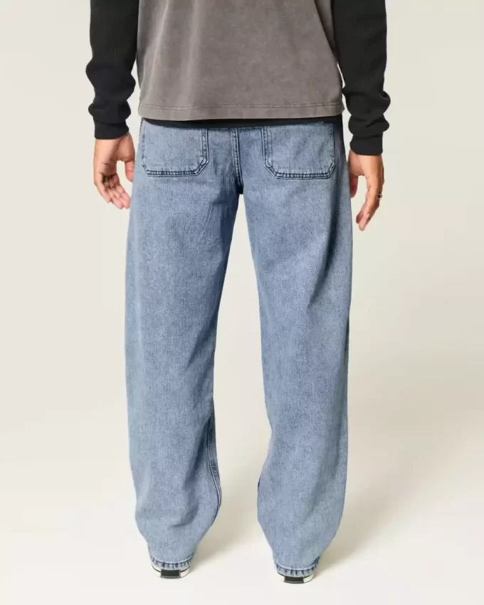 Medium Wash Skater Baggy Farkut