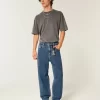 Medium Wash Star Graphic Skater Baggy Farkut Medium Wash Star Graphic Skater Baggy Farkut