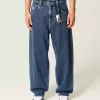 Medium Wash Star Graphic Skater Baggy Farkut Medium Wash Star Graphic Skater Baggy Farkut