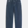 Medium Wash Star Graphic Skater Baggy Farkut Medium Wash Star Graphic Skater Baggy Farkut
