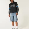 Medium Wash Super Baggy Denim Cargo Shortsit