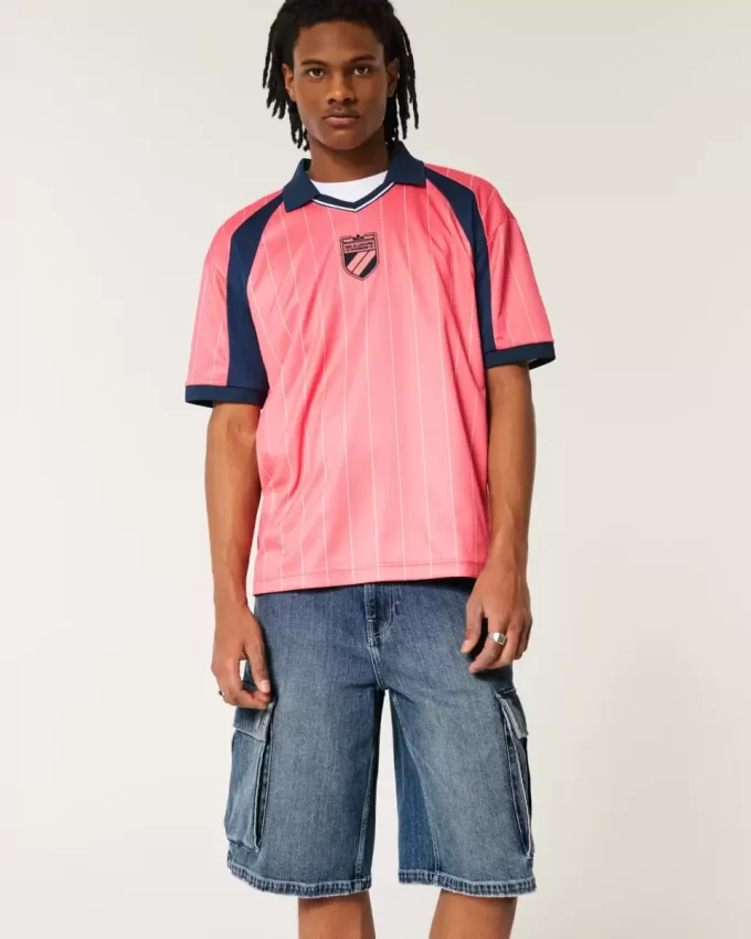 Medium Wash Super Baggy Denim Cargo Shortsit