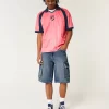 Medium Wash Super Baggy Denim Cargo Shortsit