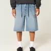 Medium Wash Super Baggy Denim shortsit