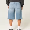 Medium Wash Super Baggy Denim shortsit