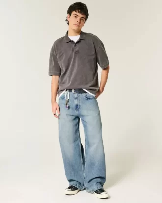 Medium Wash Super Baggy Farkut