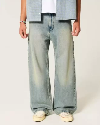 Medium Wash Super Baggy Painter Farkut