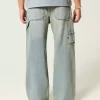 Medium Wash Super Baggy Painter Farkut