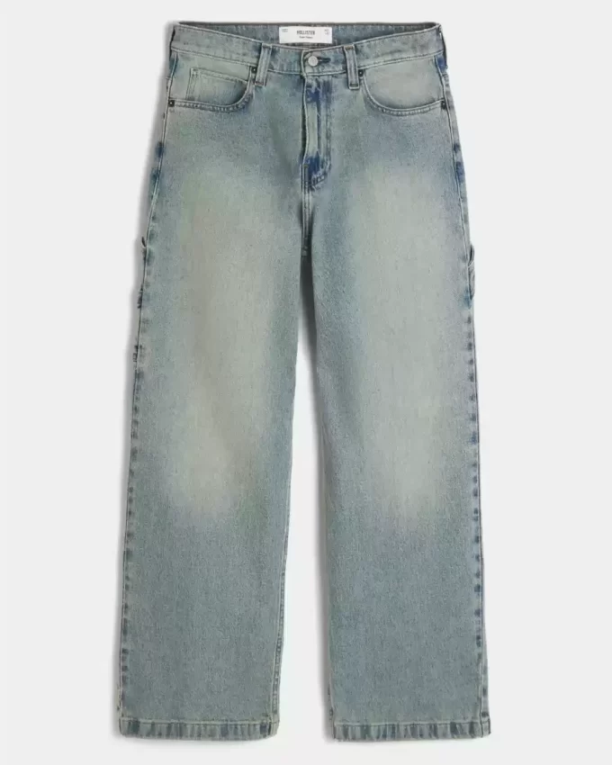 Medium Wash Super Baggy Painter Farkut