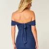 Mesh off-the-shoulder Bodycon-mekko