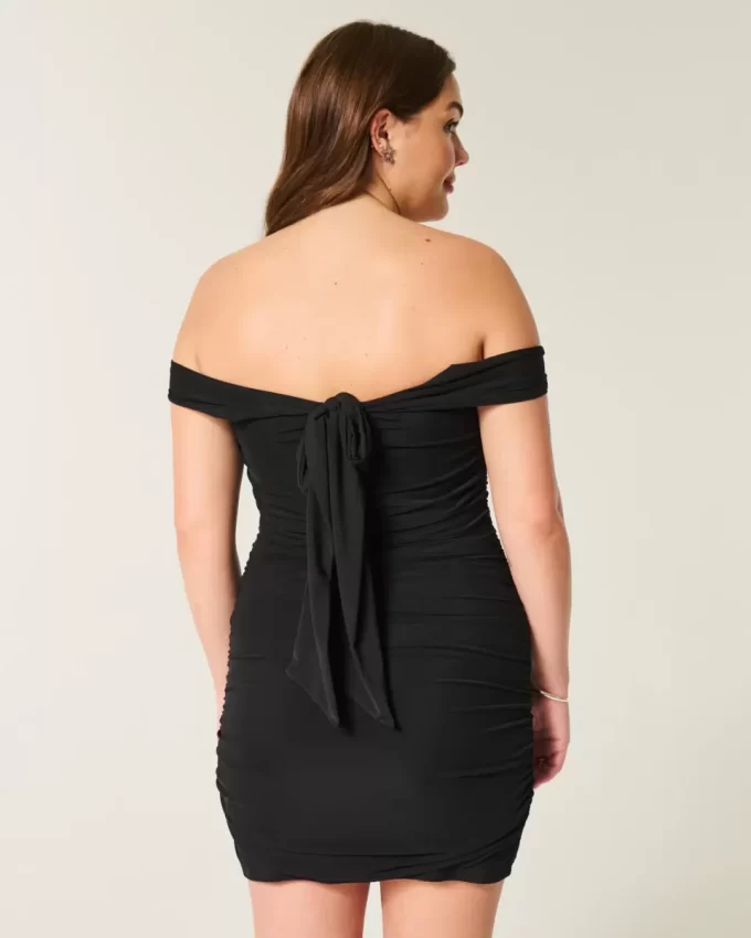 Mesh off-the-shoulder Bodycon-mekko Mesh off-the-shoulder Bodycon-mekko