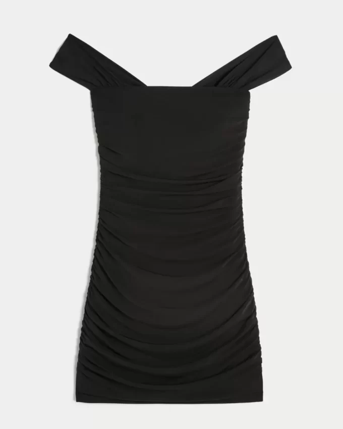 Mesh off-the-shoulder Bodycon-mekko Mesh off-the-shoulder Bodycon-mekko