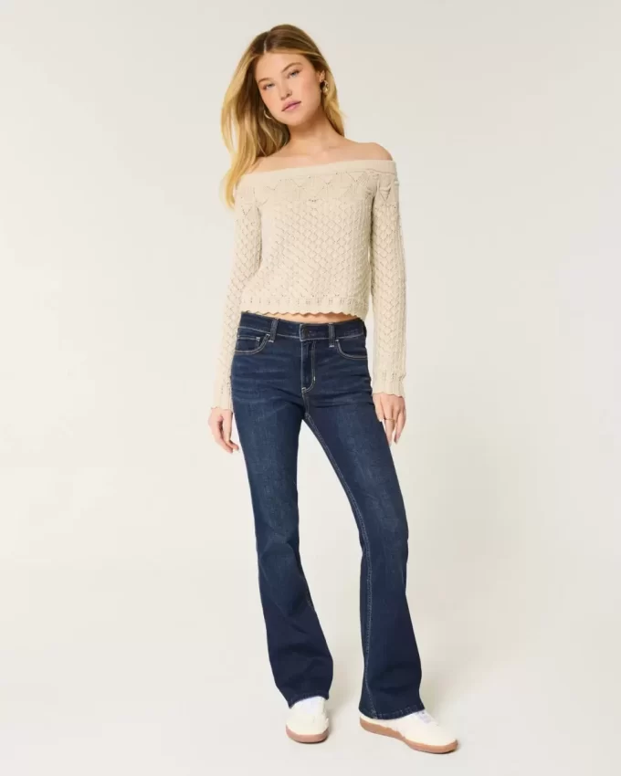 Mid-Rise Dark Wash Bootcut -farkut Mid-Rise Dark Wash Bootcut -farkut