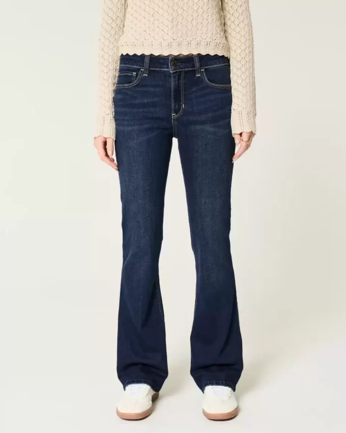Mid-Rise Dark Wash Bootcut -farkut Mid-Rise Dark Wash Bootcut -farkut