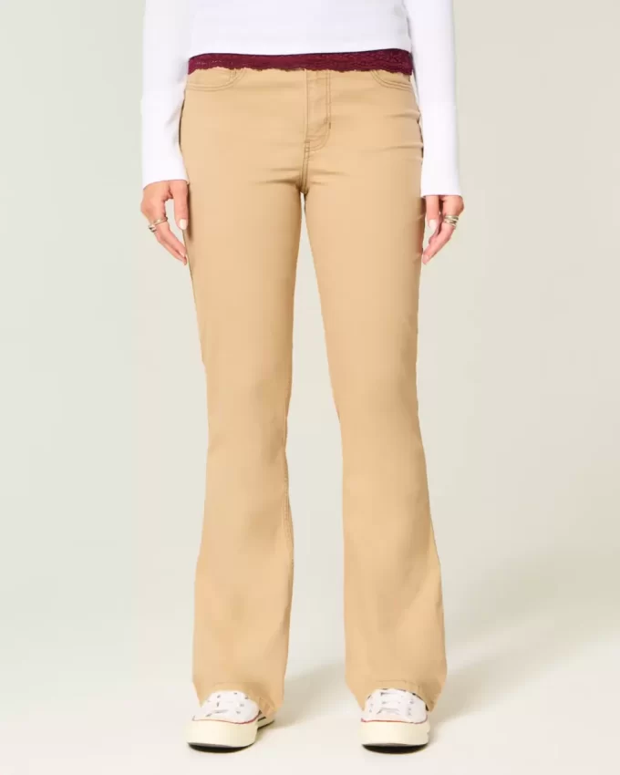 Mid-Rise Khaki Bootcut farkut Mid-Rise Khaki Bootcut farkut