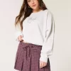 Mid-Rise laskostettu Mini Skort