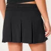 Mid-Rise laskostettu Mini Skort Mid-Rise laskostettu Mini Skort