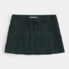 Mid-Rise laskostettu Mini Skort