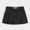 Mid-Rise laskostettu Mini Skort Mid-Rise laskostettu Mini Skort