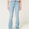 Mid-Rise Light Wash Bootcut farkut