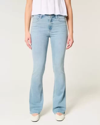 Mid-Rise Light Wash Bootcut farkut