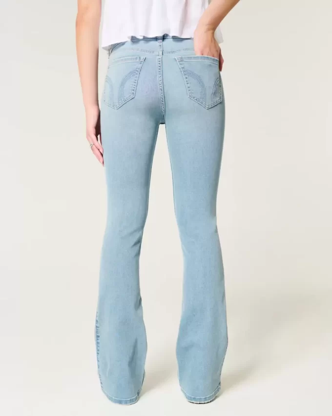 Mid-Rise Light Wash Bootcut farkut