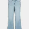 Mid-Rise Light Wash Bootcut farkut