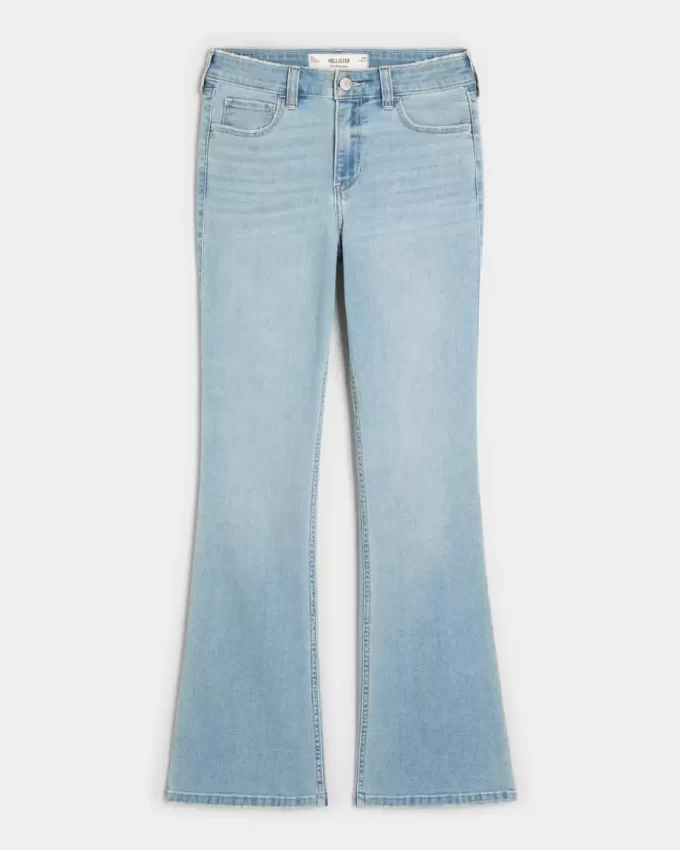 Mid-Rise Light Wash Bootcut farkut
