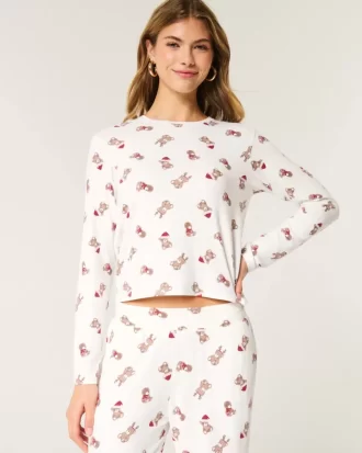 Mukava pitkähihainen pyjamapaita