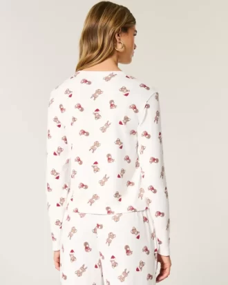 Mukava pitkähihainen pyjamapaita