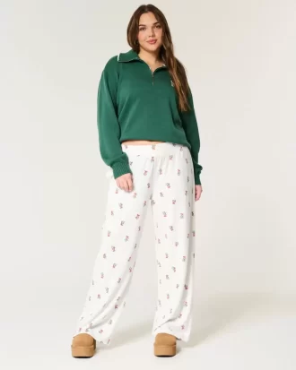 Mukavat leveälahkeiset pyjamahousut