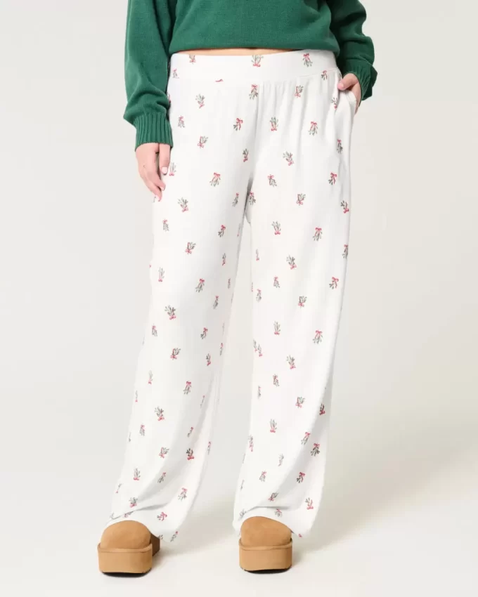 Mukavat leveälahkeiset pyjamahousut Mukavat leveälahkeiset pyjamahousut