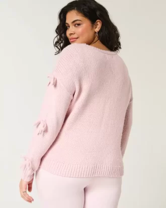 Off-the-Shoulder Bow Applique villapaita