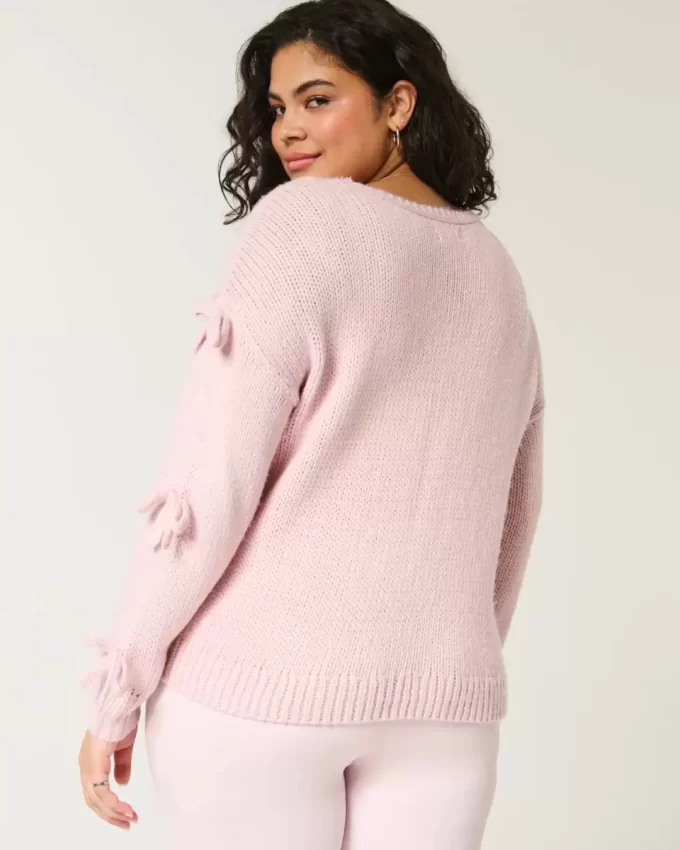 Off-the-Shoulder Bow Applique villapaita