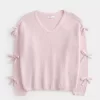 Off-the-Shoulder Bow Applique villapaita