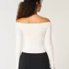 Off-the-Shoulder Cable-Knit villapaita