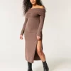 Off-the-Shoulder Midi-neulemekko