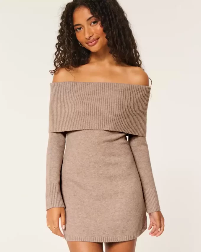 Off-the-Shoulder Skater neulemekko