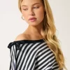 Off-the-Shoulder Tie -huppari