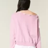 Off-the-Shoulder Tie -huppari