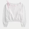 Off-the-Shoulder Tie -huppari