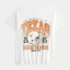 Off-the-Shoulder University of Texas, Austin Longhorns Graphic Tee