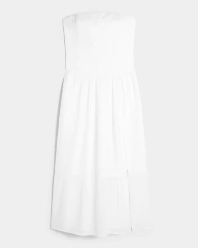 Olkaimeton brodeerattu Maxi-mekko Olkaimeton brodeerattu Maxi-mekko