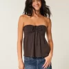 Olkaimeton Cinched Babydoll Top Olkaimeton Cinched Babydoll Top